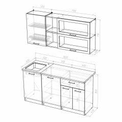 Кухонный гарнитур Лира стандарт 1600 в Глазове - glazov.mebel24.online | фото 4