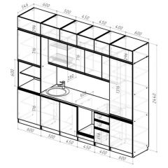 Кухонный гарнитур Лоретта люкс 3000 мм в Глазове - glazov.mebel24.online | фото 2