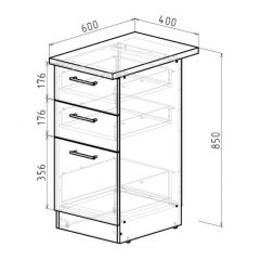 Кухонный гарнитур Лоретта люкс 3000 мм в Глазове - glazov.mebel24.online | фото 20