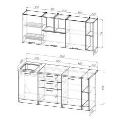 Кухонный гарнитур Надежда макси 4 1800 мм в Глазове - glazov.mebel24.online | фото 2