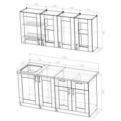 Кухонный гарнитур Ника демо 1700 в Глазове - glazov.mebel24.online | фото 4