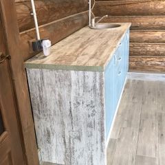 Кухонный гарнитур Принцесса угловой 1200*2400 Арктик/Мурено (модульный) Горизонт в Глазове - glazov.mebel24.online | фото 12