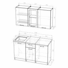 Кухонный гарнитур Симона медиум 1400 в Глазове - glazov.mebel24.online | фото 4