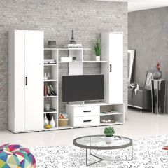 Шкаф Торонто (Белый текстурный) в Глазове - glazov.mebel24.online | фото 2