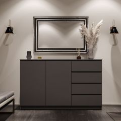 МОРИ МК 1600.1 Комод (графит) в Глазове - glazov.mebel24.online | фото