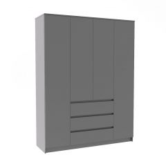 МОРИ МШ 1600.1 Шкаф (графит) в Глазове - glazov.mebel24.online | фото 2