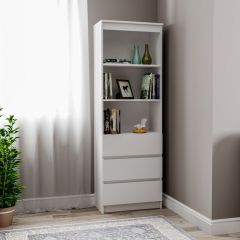 МОРИ МСТ 600.3 Стеллаж (белый) в Глазове - glazov.mebel24.online | фото