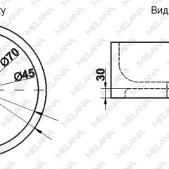 Накладная раковина melana mln-7076b (черная) в Глазове - glazov.mebel24.online | фото 2