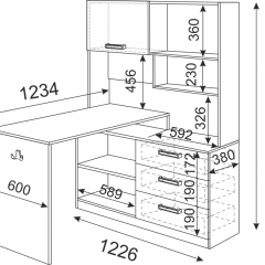 Подростковая Волкер (модульная) в Глазове - glazov.mebel24.online | фото 23