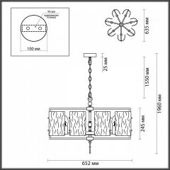 Подвесная люстра Odeon Light Elegante 4878/7 в Глазове - glazov.mebel24.online | фото 4