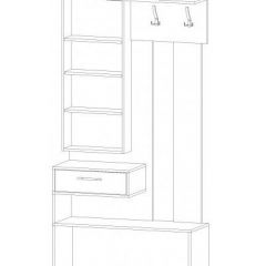 ИНФИНИТИ Прихожая (Секция с зеркалом + 2 шкафа-пенала) в Глазове - glazov.mebel24.online | фото 6