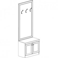 Шкаф для одежды открытый №620 "Инна" Денвер темный в Глазове - glazov.mebel24.online | фото 3
