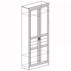 Шкаф для одежды 2-дверный с полками Лира №56 Дуб нортон темный в Глазове - glazov.mebel24.online | фото 2