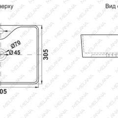 Раковина MELANA MLN-7291X в Глазове - glazov.mebel24.online | фото 2