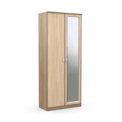 Шкаф 2-х створчатый Дуэт Люкс с зеркалом в Глазове - glazov.mebel24.online | фото 3