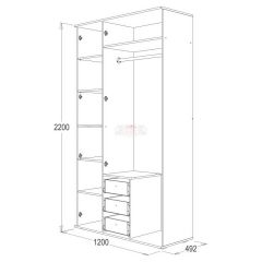 Шкаф 3-х дверный Ольга-14 в Глазове - glazov.mebel24.online | фото 2