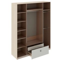 Шкаф 4 двери Глэдис М24 (ЯШС/Белый) в Глазове - glazov.mebel24.online | фото 2