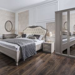 Шкаф 5-ти ств с зеркалами Мокко (серый камень) в Глазове - glazov.mebel24.online | фото 4
