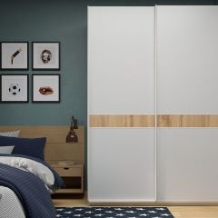 Шкаф-купе 1400 серии SOFT D6+D6+B2+PL3 (2 ящика+2штанги) профиль «Капучино» в Глазове - glazov.mebel24.online | фото 5