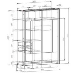 Шкаф-купе 1600 с плитой 22 мм ЛИБЕРТИ в Глазове - glazov.mebel24.online | фото 4