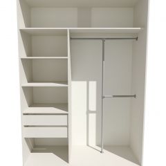 Шкаф-купе 1600 серии SOFT D8+D2+B2+PL4 (2 ящика+F обр.штанга) профиль «Капучино» в Глазове - glazov.mebel24.online | фото 3