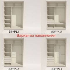 Шкаф-купе 1600 серии SOFT D8+D2+B2+PL4 (2 ящика+F обр.штанга) профиль «Капучино» в Глазове - glazov.mebel24.online | фото 4