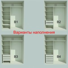 Шкаф-купе 1700 серии NEW CLASSIC K2+K2+B2+PL2(2 ящика+1 штанга+1 полка) профиль «Капучино» в Глазове - glazov.mebel24.online | фото 7