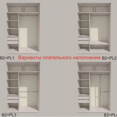 Шкаф-купе 1700 серии SILVER S3+S4+B2+PL4 (2 ящика+F обр.штанга) профиль «Серебро» в Глазове - glazov.mebel24.online | фото 6