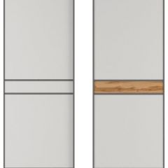 Шкаф-купе 2100 серии SOFT D4+D4+D4+B22+PL1 (по 2 ящика лев/прав+1штанга) профиль «Графит» в Глазове - glazov.mebel24.online | фото 10