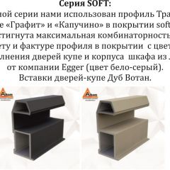 Шкаф-купе 2100 серии SOFT D7+D3+D3+B22+PL4 (по 2 ящика лев/прав+2штанги) профиль «Капучино» в Глазове - glazov.mebel24.online | фото 13