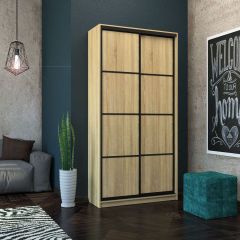 Шкаф-купе Лофт 1200 Шк12-60 (Дуб Сонома) в Глазове - glazov.mebel24.online | фото 7