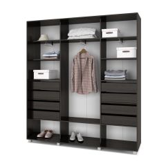 МАРТИН Шкаф-купе с зеркалами Венге (2200*450) М423 в Глазове - glazov.mebel24.online | фото 4