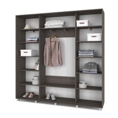 МАРТИН Шкаф-купе с зеркалом Анкор темный (2200*450) М422 в Глазове - glazov.mebel24.online | фото 2