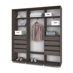 МАРТИН Шкаф-купе с зеркалом Анкор темный (2200*450) М422 в Глазове - glazov.mebel24.online | фото 4