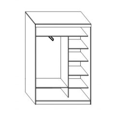 Шкаф-купе ПШ-1.10 Пегас (Венге/Дуб молочный) в Глазове - glazov.mebel24.online | фото 2