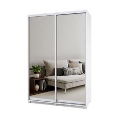 РОЛАНД Шкаф-купе с зеркалами Анкор светлый (450*1500) Р453 в Глазове - glazov.mebel24.online | фото 2