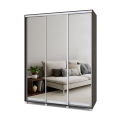 РОЛАНД Шкаф-купе с зеркалами Венге (450*1700) Р473 в Глазове - glazov.mebel24.online | фото