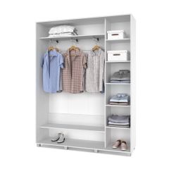 РОЛАНД Шкаф-купе с зеркалом Анкор светлый (450*1700) Р472 в Глазове - glazov.mebel24.online | фото 3