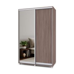 РОЛАНД Шкаф-купе с зеркалом Шимо темный (450*1400) Р442 в Глазове - glazov.mebel24.online | фото 2