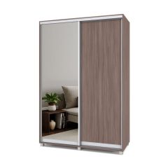 РОЛАНД Шкаф-купе с зеркалом Шимо темный (450*1500) Р452 в Глазове - glazov.mebel24.online | фото 2
