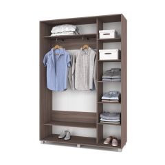 РОЛАНД Шкаф-купе с зеркалом Шимо темный (450*1500) Р452 в Глазове - glazov.mebel24.online | фото 3