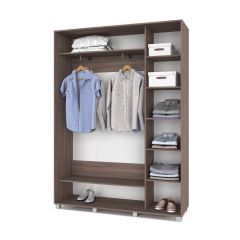 РОЛАНД Шкаф-купе с зеркалом Шимо темный (450*1600) Р462 в Глазове - glazov.mebel24.online | фото 3