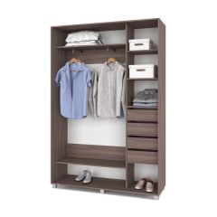 РОЛАНД Шкаф-купе с зеркалом Шимо темный (450*1600) Р462 в Глазове - glazov.mebel24.online | фото 5