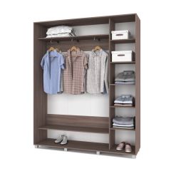 РОЛАНД Шкаф-купе с зеркалом Шимо темный (450*1800) Р482 в Глазове - glazov.mebel24.online | фото 2