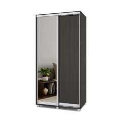 РОЛАНД Шкаф-купе с зеркалом Венге (450*1100) Р412 в Глазове - glazov.mebel24.online | фото