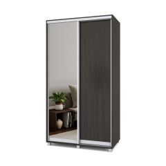 РОЛАНД Шкаф-купе с зеркалом Венге (450*1200) Р422 в Глазове - glazov.mebel24.online | фото