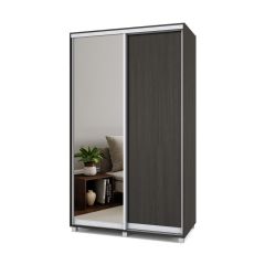 РОЛАНД Шкаф-купе с зеркалом Венге (450*1300) Р432 в Глазове - glazov.mebel24.online | фото 2