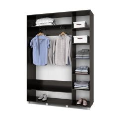 РОЛАНД Шкаф-купе с зеркалом Венге (450*1600) Р462 в Глазове - glazov.mebel24.online | фото 3
