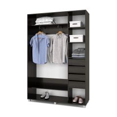 РОЛАНД Шкаф-купе с зеркалом Венге (450*1700) Р472 в Глазове - glazov.mebel24.online | фото 5
