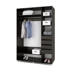 РОЛАНД Шкаф-купе с зеркалом Венге (600*1700) Р672 в Глазове - glazov.mebel24.online | фото 4